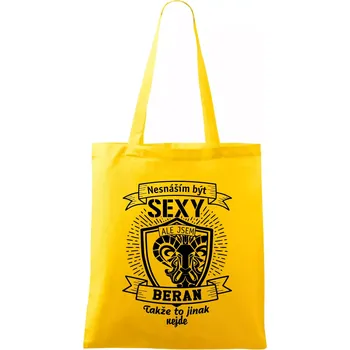 Nesnáším být tak skvělý - Beran - Taška bavlněná - 42 x 38 cm ( Žlutá )