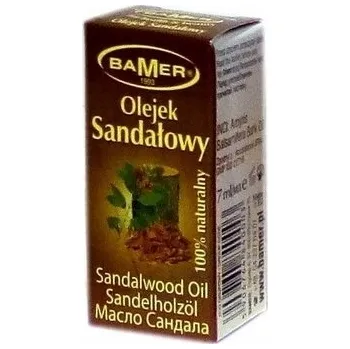 Vonný olej Esenciální olej ze santalového dřeva – citrusový, dřevitý, květinový, pánský, ovocný, kořeněný, sladký, svěží BAMER 7 ml