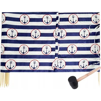 Paraván Plážová Paraván 12 metrů, vzor 22, s kladívkem