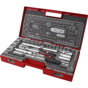 hlavice nástrčné, sada 60ks, 1/4, 1/2