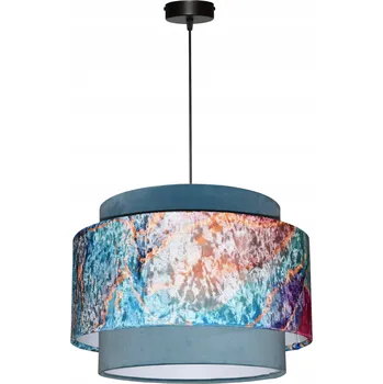 Závěsná lampa se stínidlem GEODY 02 PANCA WELUR (lustr) 35 / 25 E27