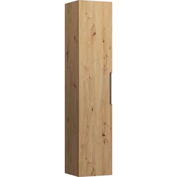 Koupelnový nábytek Juna - vysoká skříňka, 1 dvířka, závěsy dveří vlevo, divoký dub H4116511092671