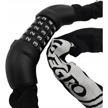 Zámek na kolo ZÁMEK NA KOLO ZAMEK SZYFROWY OCELOVÉ ČLÁNKY