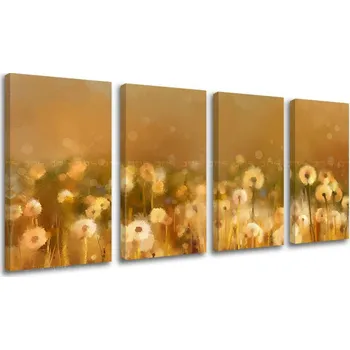 Obraz 4dílná nástěnná malba KVĚTINY KV075E41