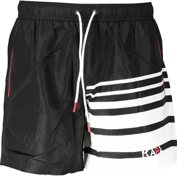 Pánské plavky Karl Lagerfeld pánské plavky černé KARL LAGERFELD BEACHWEAR černá | bílá 3358099