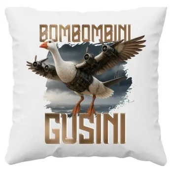 Žertovný předmět Bombombini Gusini - Italian Brainrot - polštář s potiskem- Tričkový.cz