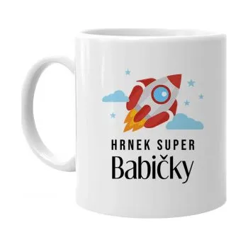 Žertovný předmět Hrnek super babičky - hrnek s potiskem- Tričkový.cz