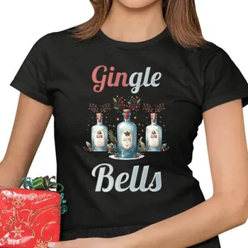 Žertovný předmět Gin-gle bells - dámské tričko s potiskem- Tričkový.cz