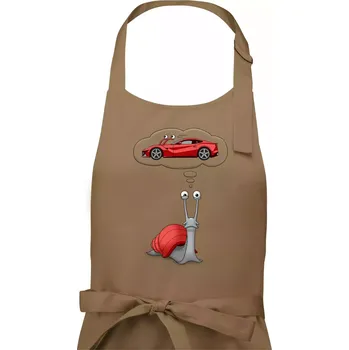 Kuchyňská zástěra Nesplnitelný sen (Hana-creative) - Dámská zástěra na vaření - Univerzální velikost ( Cappuccino )