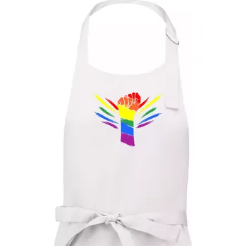 Kuchyňská zástěra Ruka blesky - Pánská zástěra na vaření - Univerzální velikost ( Bílá )