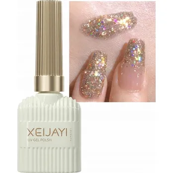 Lak na nehty Gel UV LED Lak na nehty Perleťový Třpytivý Soak off 15ml # 5