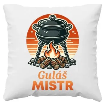 Žertovný předmět Guláš mistr - polštář s potiskem- Tričkový.cz