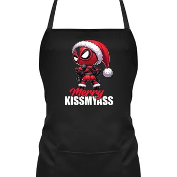 Žertovný předmět Merry Kissmyass - zástěra s potiskem- Tričkový.cz