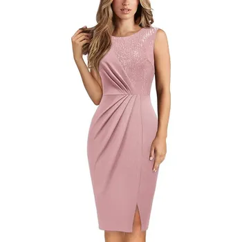 Dámské šaty večerní šaty s asymetrickým ramenem, elegantní střih Barva: Růžová, Velikost: M