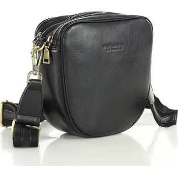 Kabelka Marco Mazzini Kožená crossbody kabelka přes rameno Mazzini M230 černá