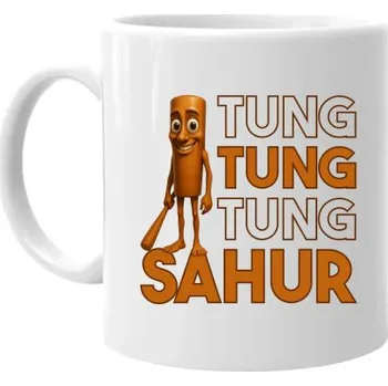 Žertovný předmět Tung tung tung sahur - Italian Brainrot - hrnek s potiskem- Tričkový.cz