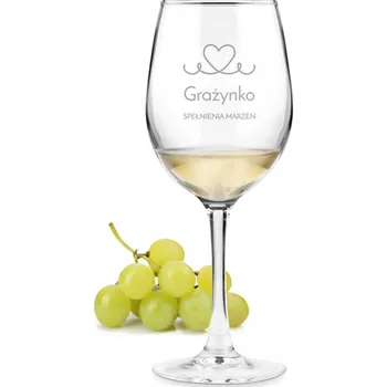 Sklenice SKLENĚNÁ SKLENICE NA VÍNO S GRAVÍROVÁNÍM DÁREK PRO NI