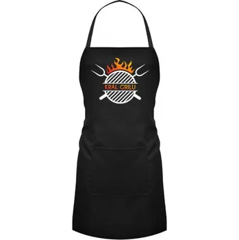 Žertovný předmět Král grilu - zástěra- Tričkový.cz