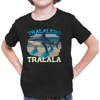 Žertovný předmět Tralalero Tralala - Italian Brainrot - dětské tričko s potiskem- Tričkový.cz