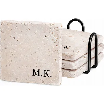 Obraz KAMENNÉ PODTÁCKY S POTISKEM DÁREK PRO NI PRO NĚJ