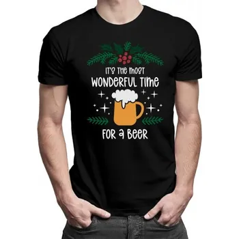 Žertovný předmět It's the most wonderful time for a beer - pánské tričko s potiskem- Tričkový.cz