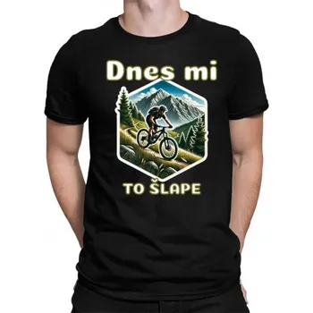 Žertovný předmět Dnes mi to šlape - pánské tričko s potiskem- Tričkový.cz