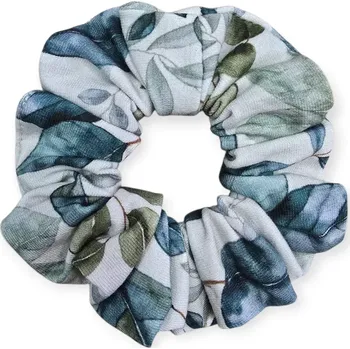 ESITO | Gumička do vlasů scrunchies Leaves - olivová / UNI
