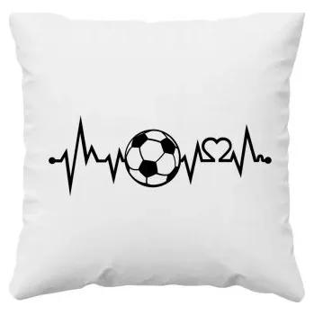 Žertovný předmět EKG fotbal - polštář s potiskem- Tričkový.cz