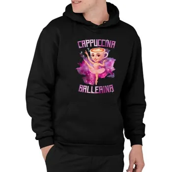 Žertovný předmět Ballerina Cappuccina - Italian Brainrot - pánská mikina s potiskem- Tričkový.cz