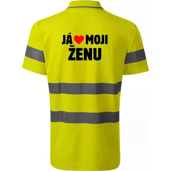 Já miluju svojí ženu - HV Runway 2V9 - Reflexní polokošile - 3XL ( Neonově žlutá )
