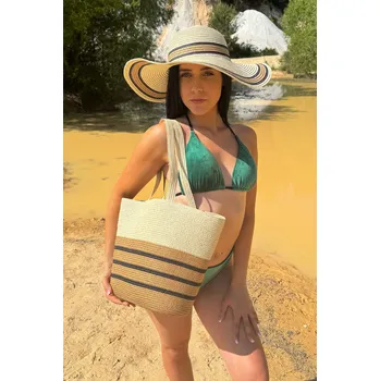 VFstyle Plážová taška a dámský letní klobouk Brandon