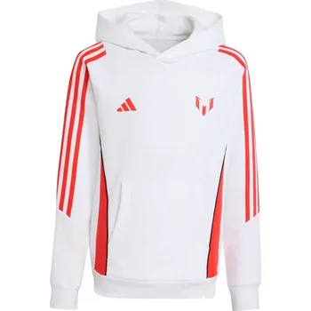 adidas Messi Hoodie Juniors White/Red 7-8 Years