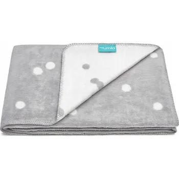 Prostěradlo MĚKKÁ DEKA 100X150CM ŠEDÁ PŘEHOZ NA POSTEL BAVLNA - MUMLA