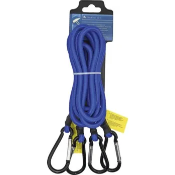 Upínací popruh Upínací popruh Expander 120 cm modrý s karabinou 2 kusy