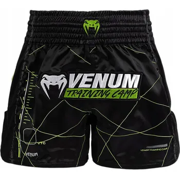 Venum Kraťasy na Muay Thai Training Camp 4.0 Černo/Neonově Zelené M