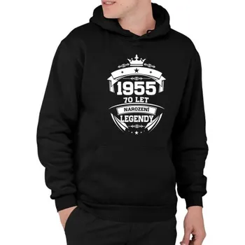 Žertovný předmět 1955 Narození legendy 70 let - pánská mikina s potiskem- Tričkový.cz