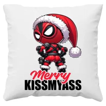 Žertovný předmět Merry Kissmyass - polštář s potiskem- Tričkový.cz