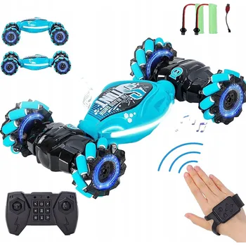 RC model auta Dálkově ovládané auto modré 4WD s ovládáním gesty 1:20