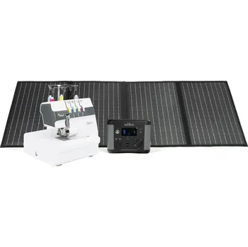 Univerzální solární nabíječka Texi Domácí šicí stroj s fotovoltaikou ALPHA TEGRA 4 SET