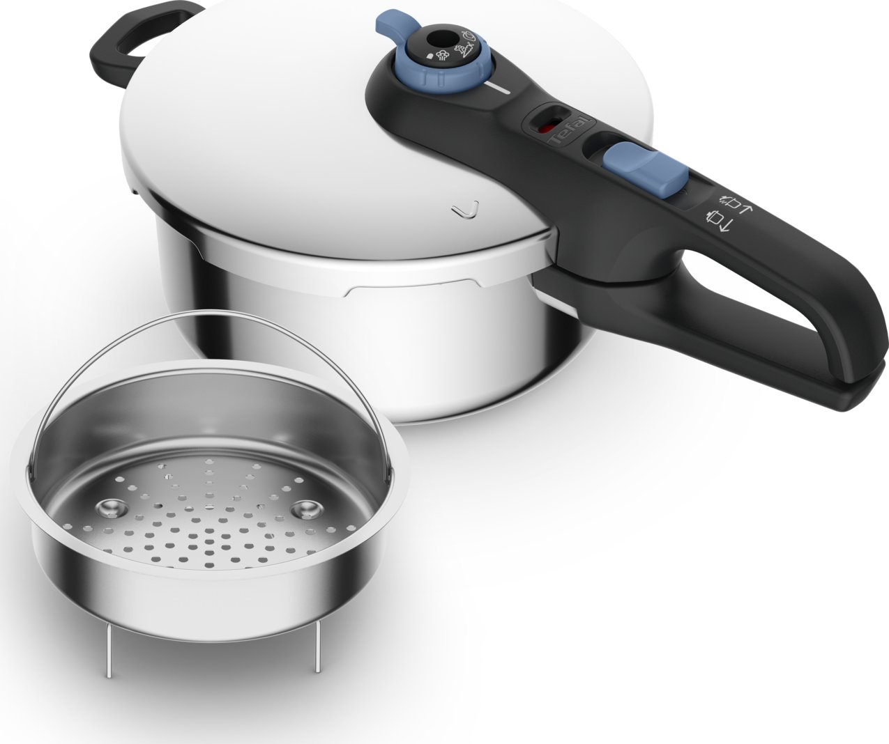 Tlakový hrnec SECURE TRENDY P2580402 4 l, nerezová ocel, Tefal