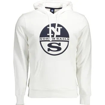 Pánská mikina Bílá pánská mikina s kapucí North Sails North Sails bílá 3360280