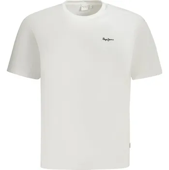 Pánské tričko Bílé triko Pepe Jeans s krátkým rukávem Pepe Jeans bílá 3358399
