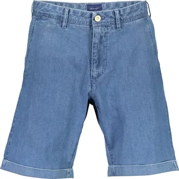 Pánská móda Pánské džínové bermudy GANT modré Gant světle modrá 3364689