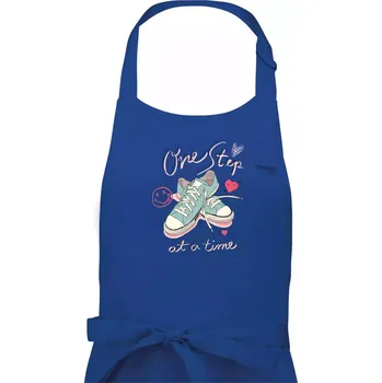 Kuchyňská zástěra Pastel Sneaker - Pánská zástěra na vaření - Univerzální velikost ( Královská modrá )
