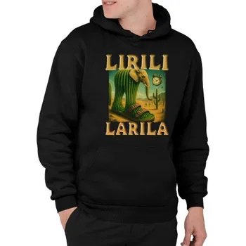 Žertovný předmět Lirili larila - Italian brainrot - pánská mikina s potiskem- Tričkový.cz