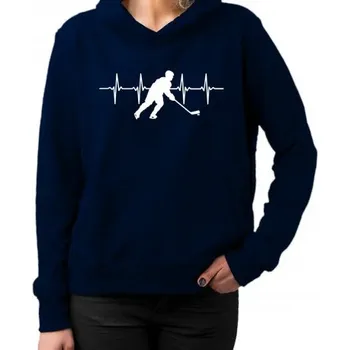 Žertovný předmět EKG Hokej - dámská mikina s potiskem- Tričkový.cz