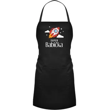 Žertovný předmět Super babička - zástěra- Tričkový.cz