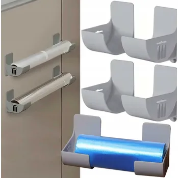 2x Držák na pytel na odpadky do kuchyně na potravinářskou fólii, organizér