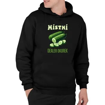 Žertovný předmět Místní dealer okurek - pánská mikina s potiskem- Tričkový.cz