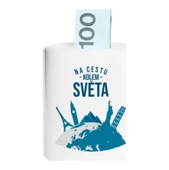 Žertovný předmět Na cestu kolem světa - prasátko s potiskem- Tričkový.cz